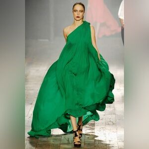 Lanvin Archival Charmeuse One-Shoulder Dress as seen on Carrie Bradshaw SATC